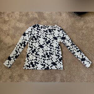 Loft long sleeve navy/White